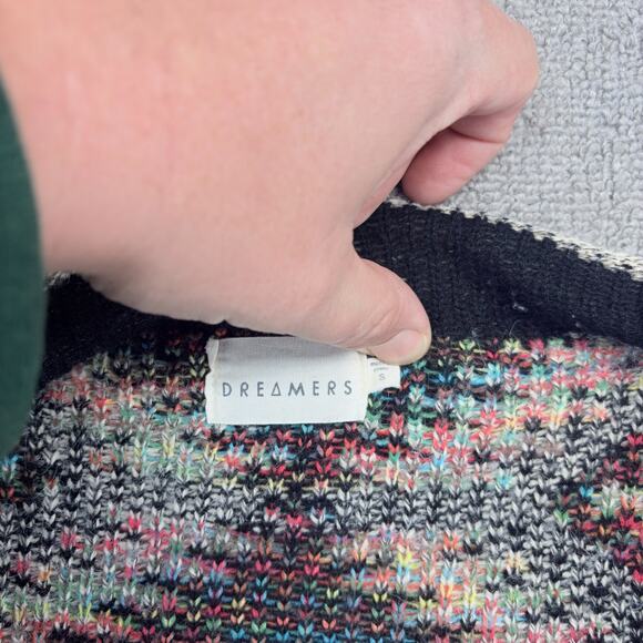 Dreamers Cardigan Women Small Multicolor Aztec Print Long Sleeve Pockets Acrylic - Picture 3 of 8